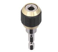 1/4 Inch Auto Locking Hex Handle Connector | Quick Release Shock Driver for Deck Construction/Wood Framing | 60mm Carbon Steel Rod with Secure Grip