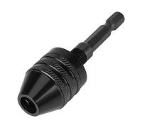 1/4 "Mandrino autoserrante, 0,8-8mm Adattatore collare mandrino esagonale nero in lega di alluminio per trapano avvitatore elettrico