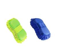 1-4 pezzi di guanti in spugna for lavaggio auto, asciugamano for automatico, spazzola for la cura delle fibre ultra fini, strumento pulizia(Blue and Green 2Pcs)
