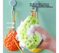 1/4 pezzi di palline da bagno a nido d'ape per neonati/bambini, spugna da bagno morbida e carina, tampone per la doccia per bambini 1 pezzo rosa,1 pz Giallo,4 pezzi (colori misti),1 pezzo verde,1 pezz