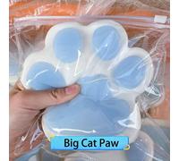 1/4 pezzi Giocattoli per gatti Taba con zampe da schiacciare, fatti a mano, giocattoli morbidi da schiacciare carini a forma di zampe di gatto grandi, giocattoli da schiacciare appiccicosi, giocattoli