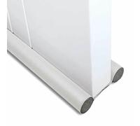 1-4 pezzi Guarnizione flessibile per porta, insonorizzata, antivento, tagliabile, anti-freddo, lavabile, guarnizione per fessure per porte, striscia autoadesiva - Bianco doppio - 2 pezzi
