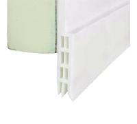 1-4 pezzi Guarnizione inferiore porta in gomma siliconica antivento autoadesiva sotto porta Guarnizione per finestra Guarnizione per finestra - Bianco 1M-4 pezzi