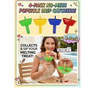 1/4 pezzi Set di portaghiaccio in silicone anti-perdita con coperchio anti-gocciolamento, design riutilizzabile anti-perdita, colori vivaci: ciano, rosso, viola, giallo, vassoio portatile per stampi, 