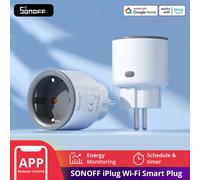 1-4 Pezzi SONOFF S60 EU 16A IPlug Presa Intelligente Wi-Fi con Protezione da Sovraccarico, Controllo Remoto Smart Scene tramite EWeLink Alexa Google IFTTT