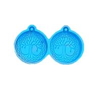 1/4 pezzi stampi in resina per orecchini alberi di vita stampo per gioielli che fanno stampi in silicone per resina moda albero di vita stampo