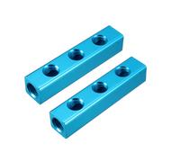 1/4" PT Pneumatico aria 6 filettatura blocco collettore separatore 2pz