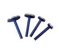 1/4 pz. Gambo da 6 mm, teste di rettifica diamantate da 15 mm a 30 mm, punte montate for sinterizzazione, mole cilindriche coniche a T, utensili for intaglio e rettifica di pietre.(15 20 25 30 4pcs)