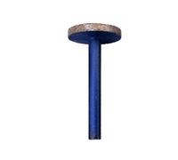 1/4 pz. Gambo da 6 mm, teste di rettifica diamantate da 15 mm a 30 mm, punte montate for sinterizzazione, mole cilindriche coniche a T, utensili for intaglio e rettifica di pietre.(25mm)