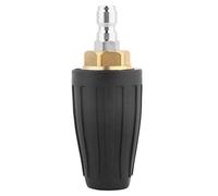 1/4 Quick Connect High Pressure Rotating Nozzle Turbo Pressure Washer Nozzle 360° Swivel Jet Spray Tip for Cleaning Removal Ceramic Valve with 0.25mm Orifice (030 Hole)