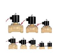 1/4 Quot; 3/8 Quot; 1/2 Quot; 3/4 Quot; 1 Quot; 2 Quot; Ottone Elettrovalvola elettrica DC12V DC24V AC220V 110V Normalmente Chiuso Elettrovalvola per Acqua Olio Aria 1 Pz (24V, DN15)