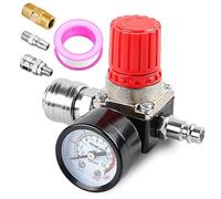 1/4", riduttore di pressione, 3 fori, regolatore di pressione ad aria compressa, valvola di commutazione con manometro, valvola di controllo 175 PSI per compressore d'aria, compressore d'aria,