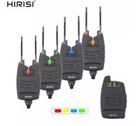 1 + 4 Set di allarmi per la pesca alla carpa suoni e LED indicatore di morso di pesca Wireless allarmante elettronico con barra per l'orecchio a strappo B1228