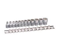 1/4 SET KIT 12 CHIAVI A BUSSOLA IN POLLICE POLLICI POLIGONALI FERMEC BGS