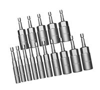 1 / 4 "Shank Hexagonal Nut Driver Wing Nut Driver Socket 514mm / 19mm Slot Wing Drill Bit per viti a occhiello, gancio bullone in acciaio