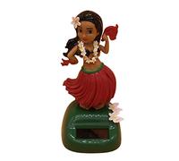 1/4 statuette danzanti per auto, ornamenti interni per scrivania, testa hawaiana che scuote la testa, bambola hawaiana da cruscotto, decorazione da tavolo per tavolino da caffè, cruscotto, 11 x 7 x 5