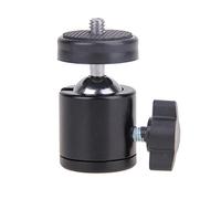 1/4 "vite mini testa a sfera della macchina fotografica, treppiede in metallo Ballhead treppiede adattatore montaggio staffa girevole 360° supporto testa a sfera per fotocamera DSLR
