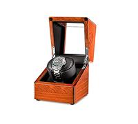 1-4 Watch Winders for Automatic Watches Box Watch Rotator Watches Rotating Watch Case Watch Shaker Battery Operated or AC Powered Super Quiet Motor (Brown 4 epitope)
