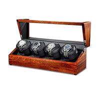 1-4 Watch Winders for Automatic Watches Box Watch Rotator Watches Rotating Watch Case Watch Shaker Battery Operated or AC Powered Super Quiet Motor (Black 4 epitope)