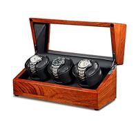 1-4 Watch Winders for Automatic Watches Box Watch Rotator Watches Rotating Watch Case Watch Shaker Battery Operated or AC Powered Super Quiet Motor (Black 3 epitope)