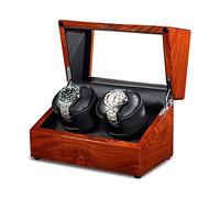 1-4 Watch Winders for Automatic Watches Box Watch Rotator Watches Rotating Watch Case Watch Shaker Battery Operated or AC Powered Super Quiet Motor (Black 2 epitope)