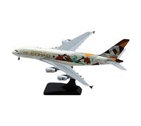 1: 400 Misura Per A380 Aereo Di Linea Statico Die Casting Alloy Aircraft Modello Finito Decorazioni Desktop Set da gioco per hobby in miniatura
