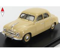 MODELLINO AUTO STATICO ABREX SKODA 1201 TAXI 1956 CREAM MODELLISMO SCALA 1/43