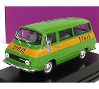 MODELLINO FURGONE STATICO ABREX SKODA 1203 MINIBUS POSTE SPOJE 1974 VERDE 1/43