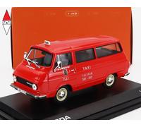 MODELLINO FURGONE STATICO ABREX SKODA 1203 MINIBUS TAXI 1974 ROSSO SCALA 1/43