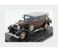MODELLINO AUTO STATICO ABREX SKODA 860 CABRIOLET CLOSED 1932 MARRONE SCALA 1/43