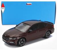MODELLINO AUTO STATICO ABREX SKODA OCTAVIA IV RS 2020 BORDEAUX SCALA 1/43
