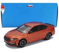 MODELLINO AUTO STATICO ABREX SKODA OCTAVIA IV RS 2020 ARANCIO SCALA 1/43
