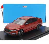 MODELLINO AUTO STATICO ABREX SKODA OCTAVIA IV RS 2020 ARANCIO SCALA 1/43