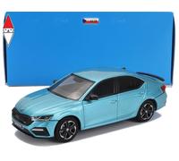 MODELLINO AUTO STATICO ABREX SKODA OCTAVIA IV RS 2020 BLU MODELLISMO SCALA 1/43