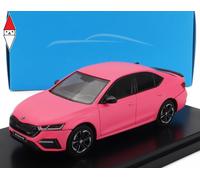 MODELLINO AUTO STATICO ABREX SKODA OCTAVIA IV RS 2020 ROSA MODELLISMO SCALA 1/43