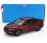 MODELLINO AUTO STATICO ABREX SKODA OCTAVIA IV RS 2020 ROSSO SCALA 1/43
