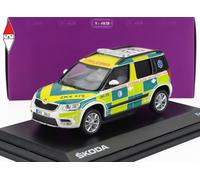 1/43 ABREX SKODA YETI SUV FACELIFT(RESTYLING)ZKV 270 AMBULANCE 2013 2 TONE GREEN