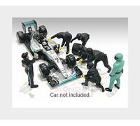 1:43 AMERICAN DIORAMA F1 Set 2 Pit-Stop Set 7 X Meccanici Mechanics AMDI38389