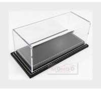 1:43 ATLANTIC Vetrina Display Box Molhouse Leather Base Black Cm 17x8x7 ATL10085