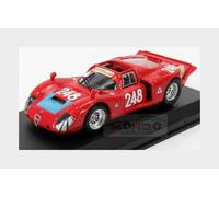 MODELLINO AUTO STATICO BEST ALFA ROMEO 33.2 #248 TARGA FLORIO 1969 PINTO 1/43