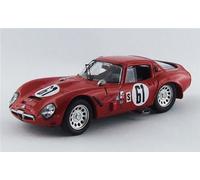 MODELLINO AUTO STATICO BEST ALFA ROMEO TZ2 COUPE #61 SEBRING 1966 ZECCOLI 1/43