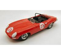 1:43 BEST Jaguar E Type Spider #27 Riverside 1961 Krause Red BE9353