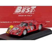 1:43 Best Alfa Romeo 33.2 Lunga Spa 1968 Prova T. Pilett #16 Be9435 Modellino