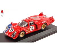 Best Models Modellino Auto Alfa Romeo 33.2 LM n.15 Test Le Mans 1969 Pilette/Slotemaker 1:43