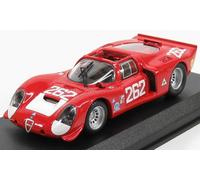 MODELLINO AUTO STATICO BEST ALFA ROMEO 33.2 TARGA FLORIO 1969 VACCARELLA 1/43