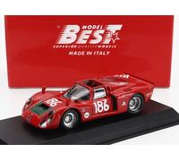 MODELLINO AUTO STATICO BEST ALFA ROMEO 33.2 TARGA FLORIO 1968 GIUNTI GALLI 1/43