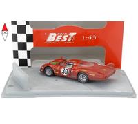 Best Klebstoffe Modellino Auto 1/43 Alfa Romeo T33.2 Diorama Autodelta N.39 24h Le Mans 1968 9872/D