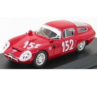 MODELLINO AUTO STATICO BEST MODEL ALFA ROMEO TZ1 #152 TARGA FLORIO 1970 1/43