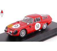 MODELLINO AUTO STATICO BEST MODEL ALFA ROMEO TZ1 #53 SEBRING 1964 STODDARD 1/43