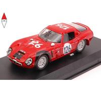 MODELLINO AUTO STATICO ALFA ROMEO TZ2 #126 TARGA FLORIO 1966 PINTO TODARO 1/43